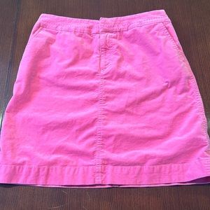 Lilly Pulitzer corduroy pink skirt size 2